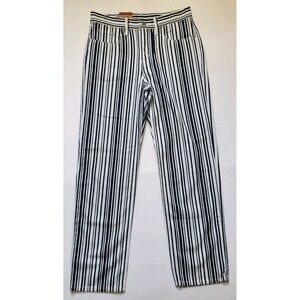 Levi's Low Pro Vertical Striped Jeans Womens 27x30 Black White Denim Artsy NWT